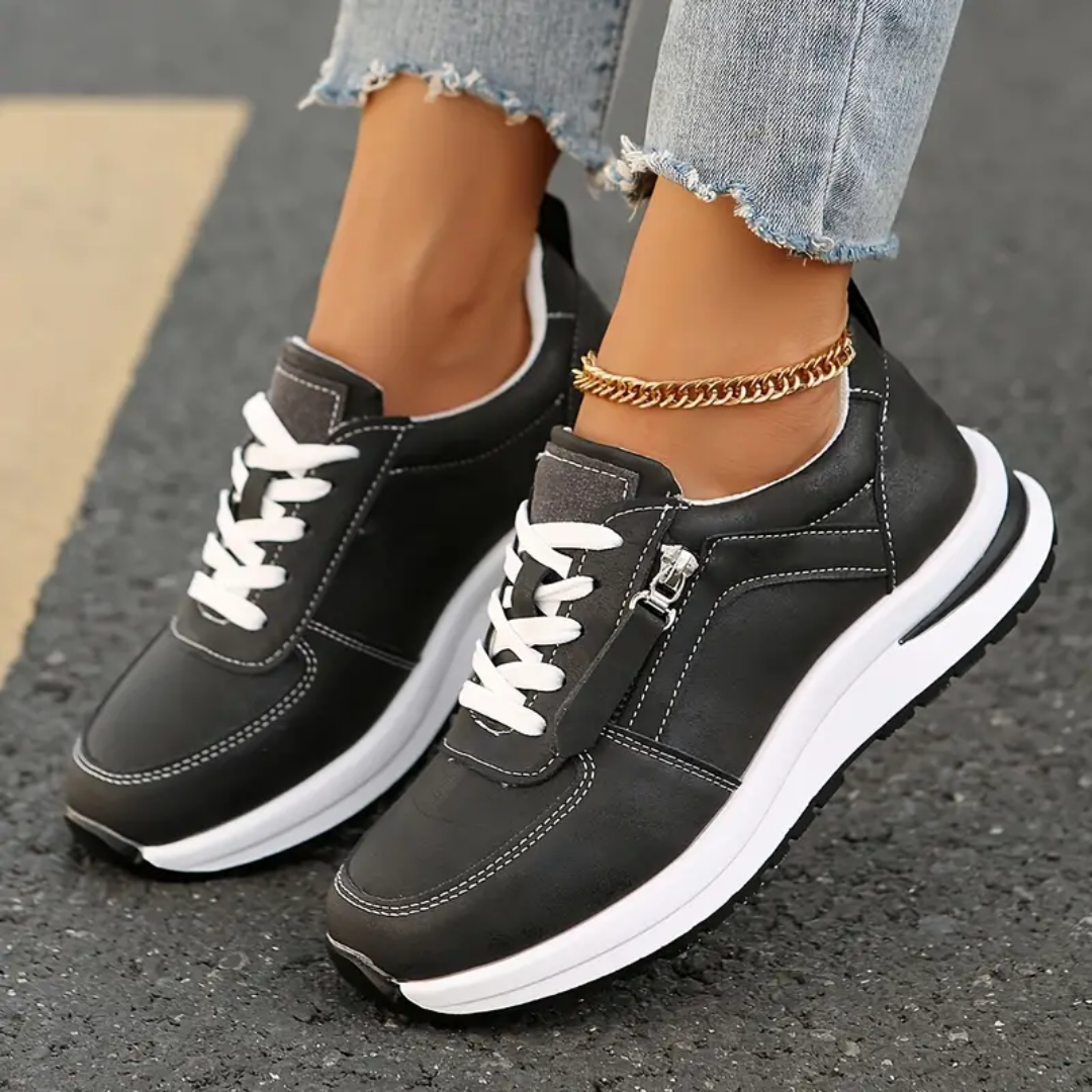 Zapatillas de vestir con cremallera