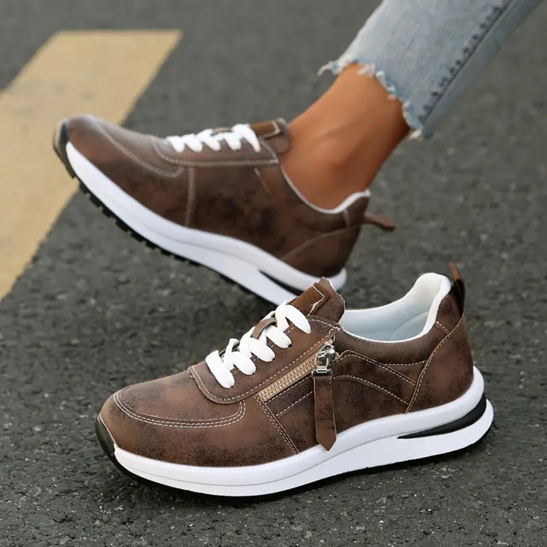 Zapatillas de vestir con cremallera