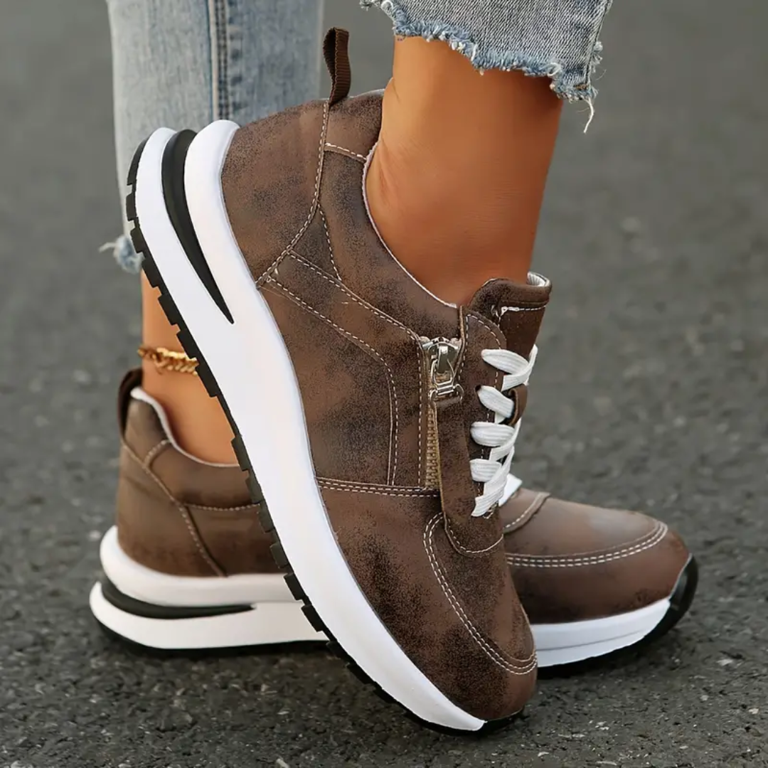 Zapatillas de vestir con cremallera