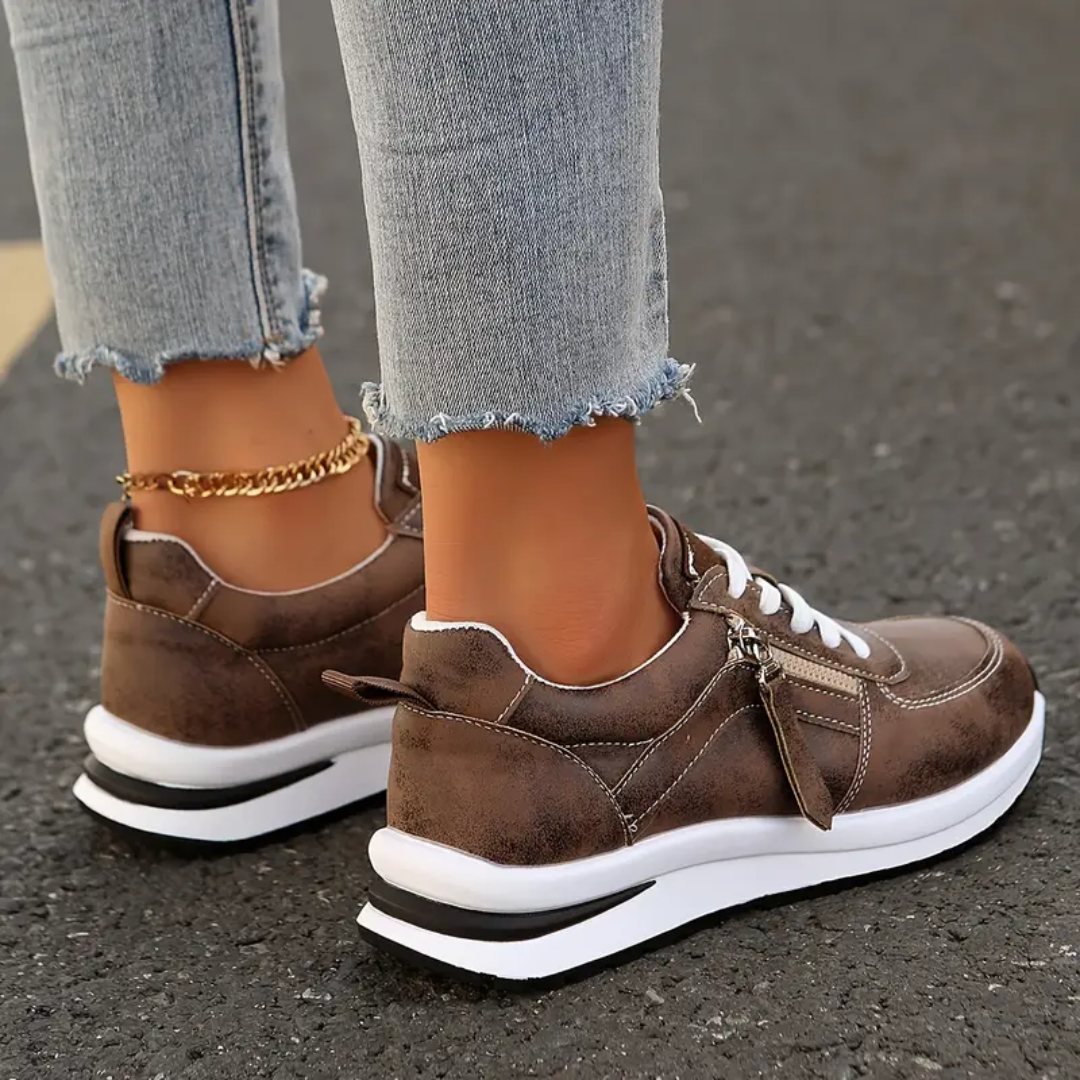 Zapatillas de vestir con cremallera