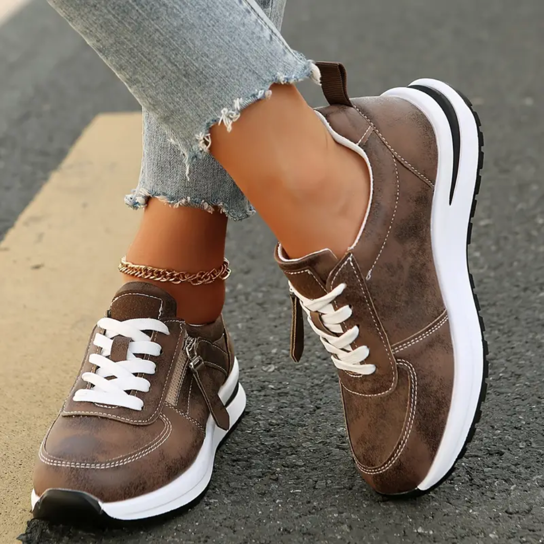 Zapatillas de vestir con cremallera