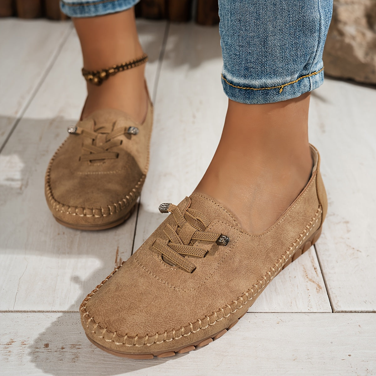 Mocasines Mujer Cómodos Y Flexibles – Zapatos Casual Antideslizantes Para Uso Diario