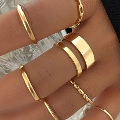 Conjunto de 7 anillos - Raúl & Sara Madrid