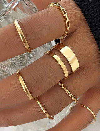Conjunto de 7 anillos - Raúl & Sara Madrid