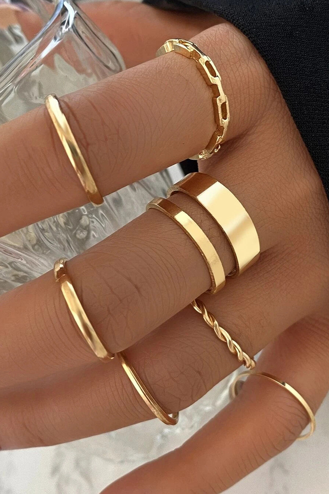 Conjunto de 7 anillos - Raúl & Sara Madrid