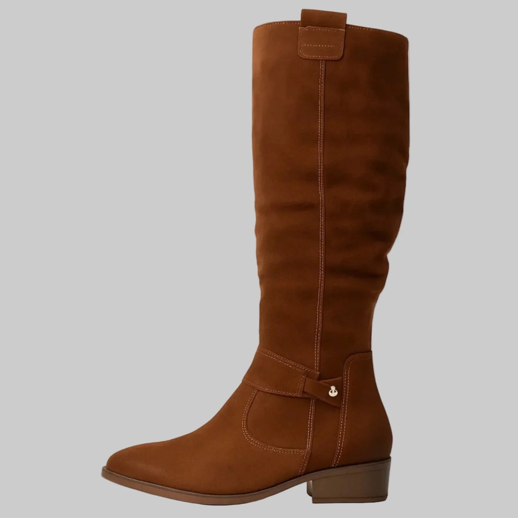 Botas de ante de caña alta