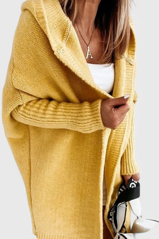 Lovisa | Cárdigan Oversize con Capucha de Punto Grueso