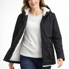 Chaqueta impermeable con forro de borreguito
