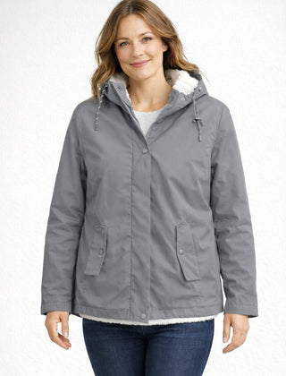 Chaqueta impermeable con forro de borreguito