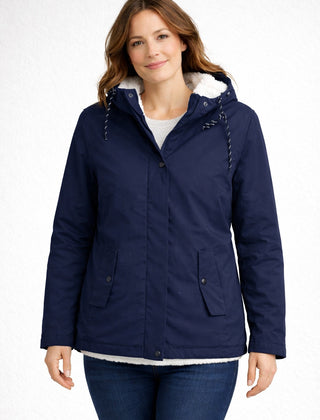 Chaqueta impermeable con forro de borreguito