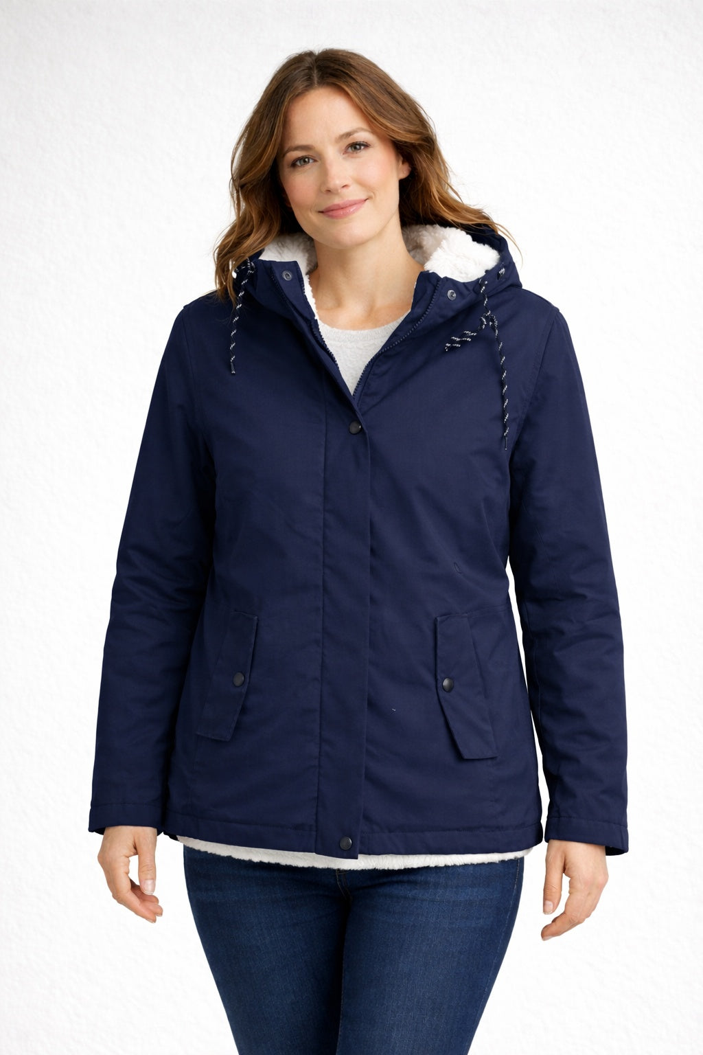 Chaqueta impermeable con forro de borreguito