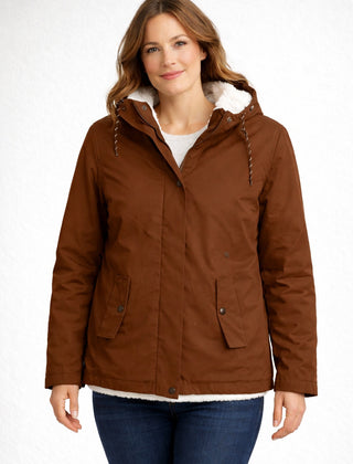 Chaqueta impermeable con forro de borreguito