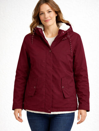 Chaqueta impermeable con forro de borreguito