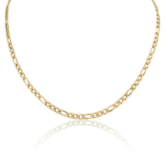 Collar dorado de diseño minimalista con eslabones - Raúl & Sara Madrid