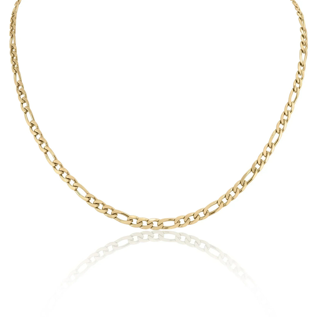 Valerie – Collar dorado de diseño minimalista con eslabones