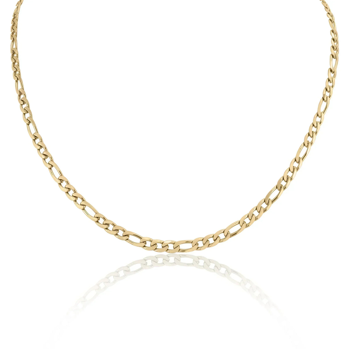 Collar dorado de diseño minimalista con eslabones - Raúl & Sara Madrid