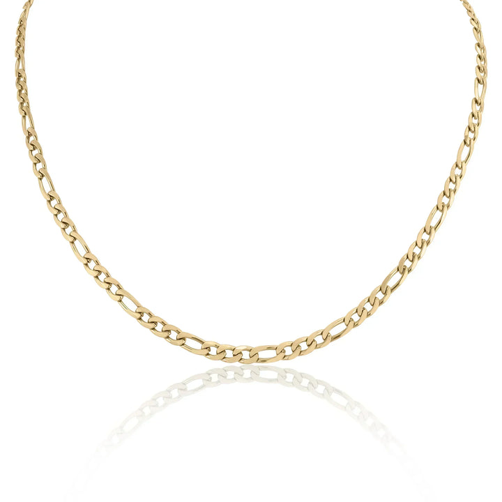 Valerie – Collar dorado de diseño minimalista con eslabones
