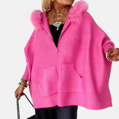 Women's hooded coat con capucha