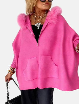 Women's hooded coat con capucha