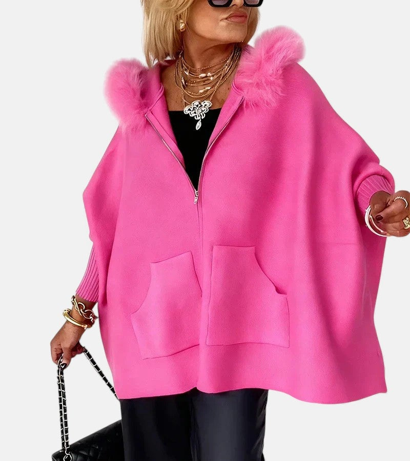 Women's hooded coat con capucha