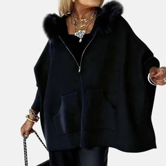 Women's hooded coat con capucha