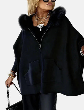 Women's hooded coat con capucha