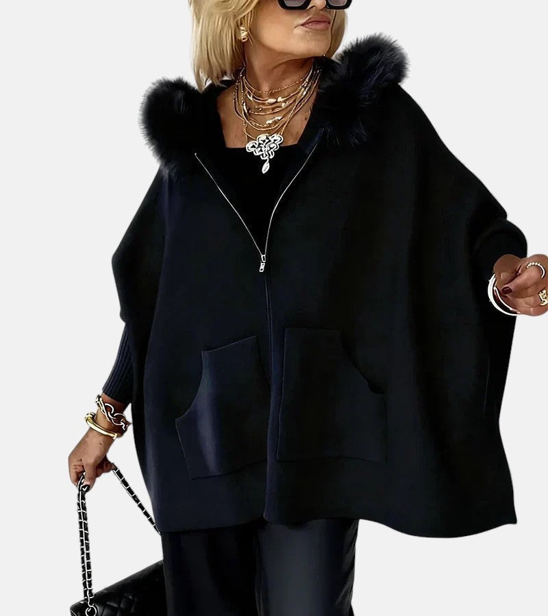 Women's hooded coat con capucha