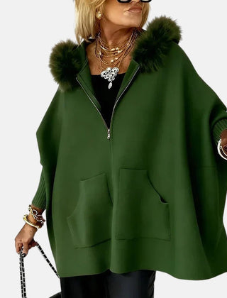 Women's hooded coat con capucha