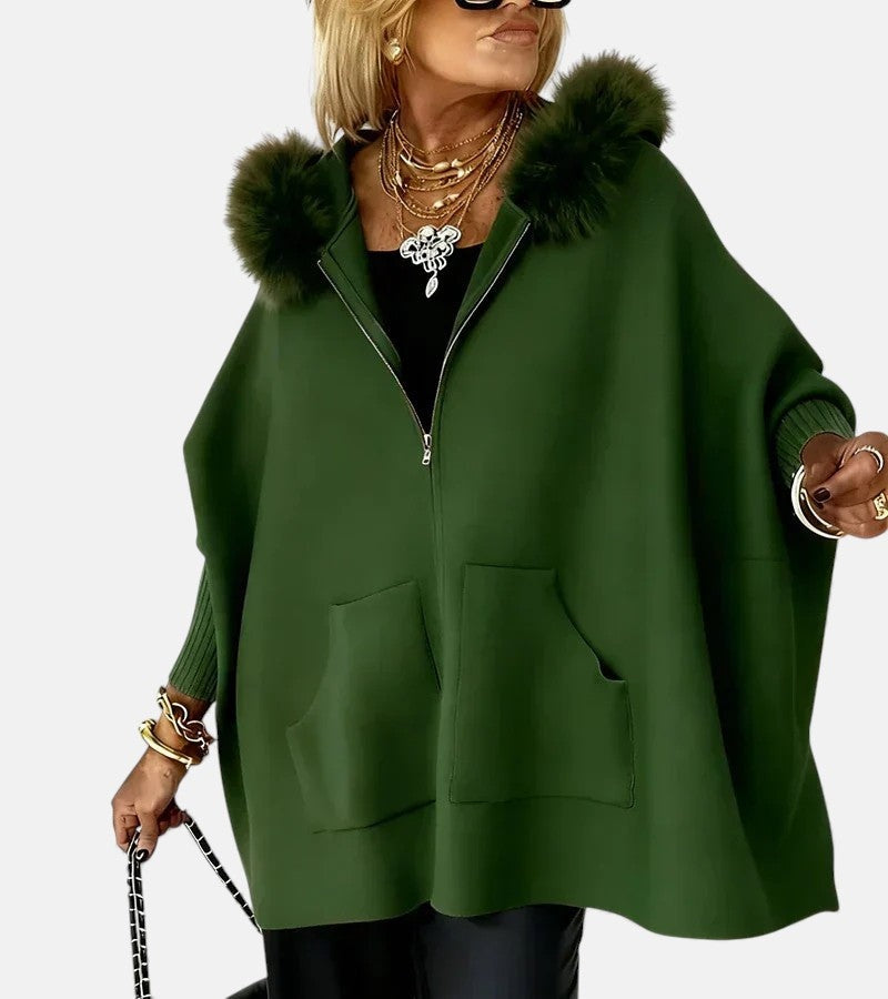 Women's hooded coat con capucha