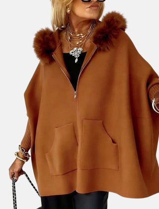 Women's hooded coat con capucha