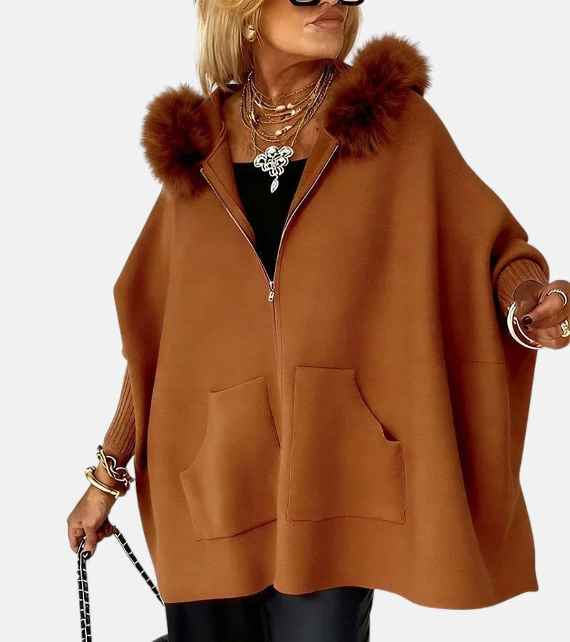 Women's hooded coat con capucha