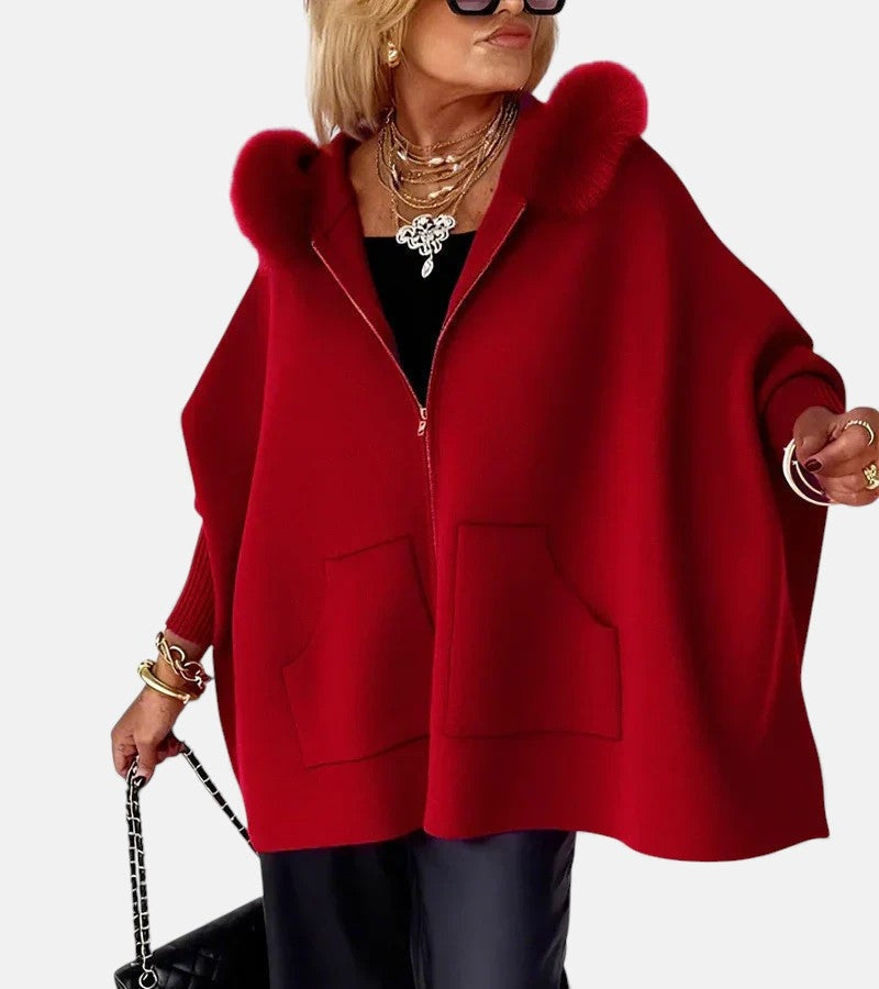 Women's hooded coat con capucha