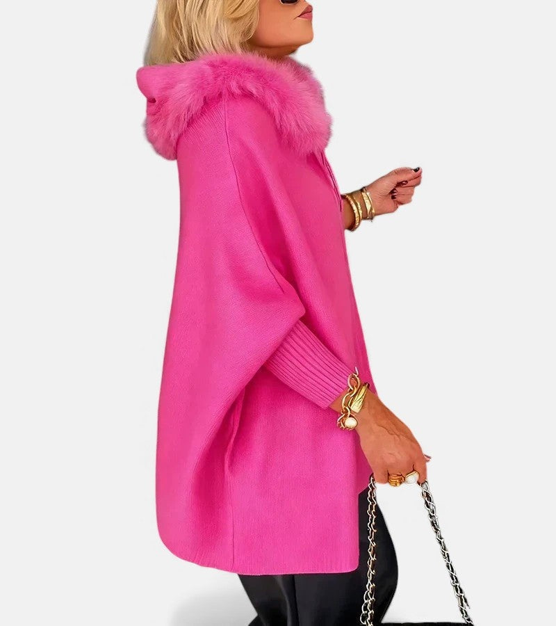 Women's hooded coat con capucha