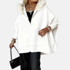 Women's hooded coat con capucha