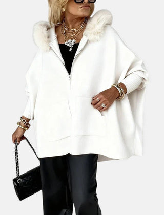 Women's hooded coat con capucha