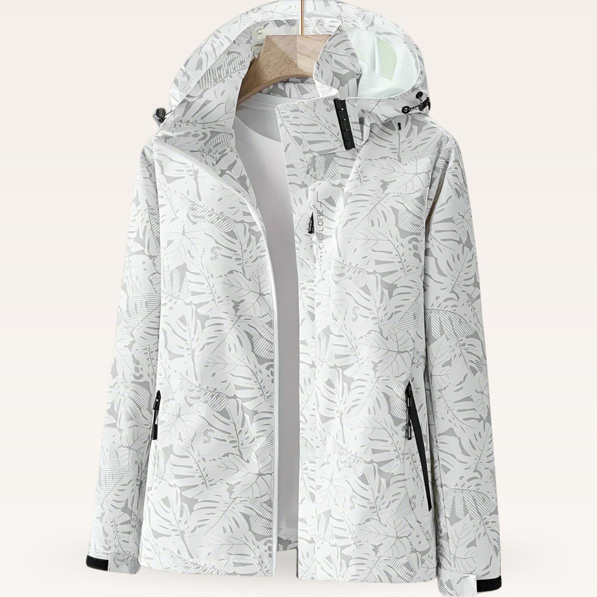Chaqueta cortavientos con capucha