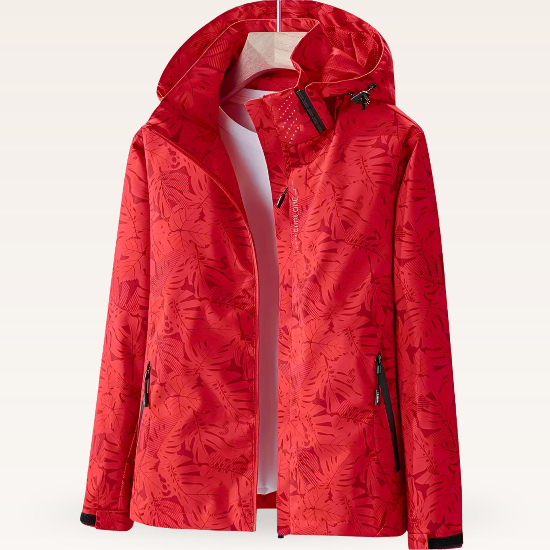 Chaqueta cortavientos con capucha