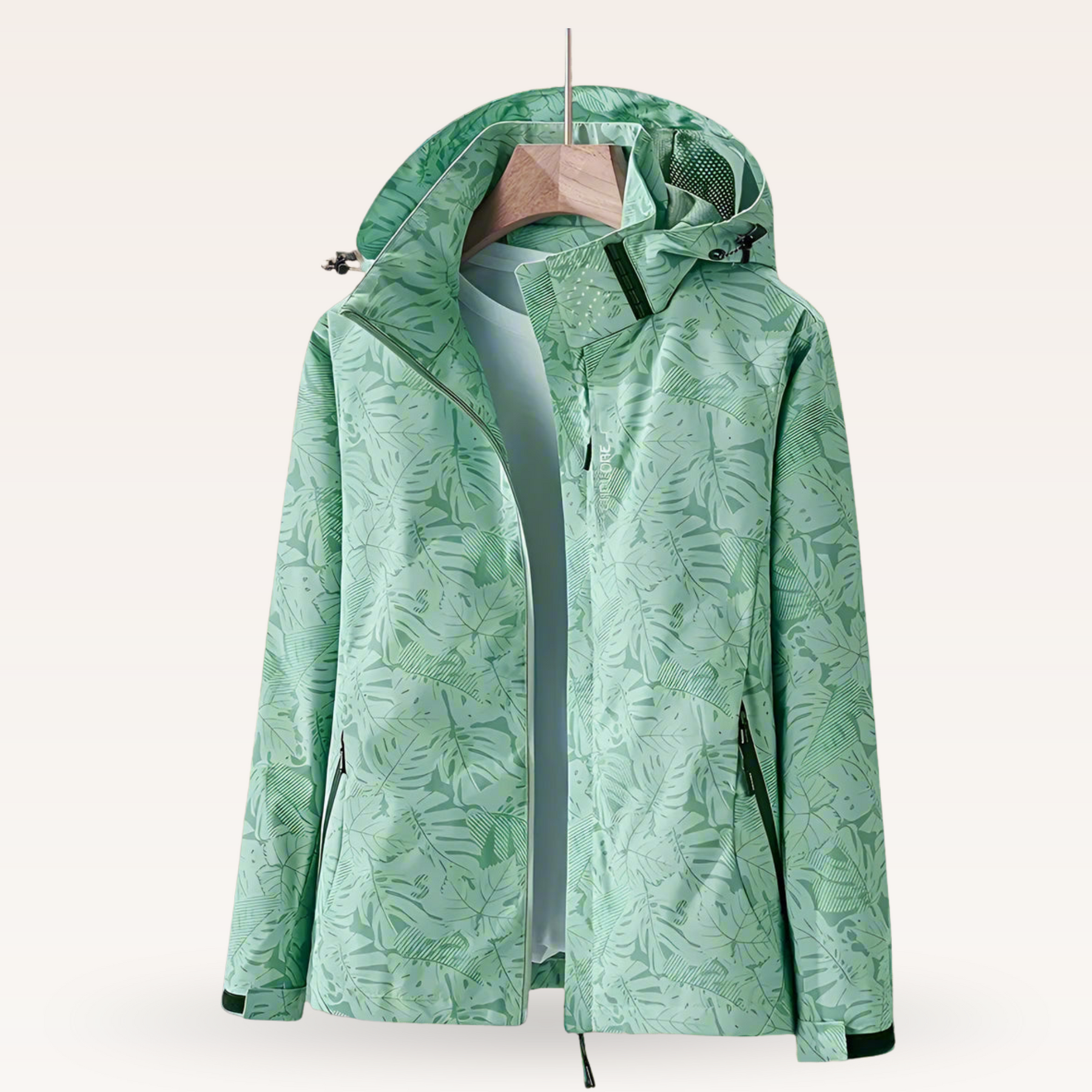 Chaqueta cortavientos con capucha