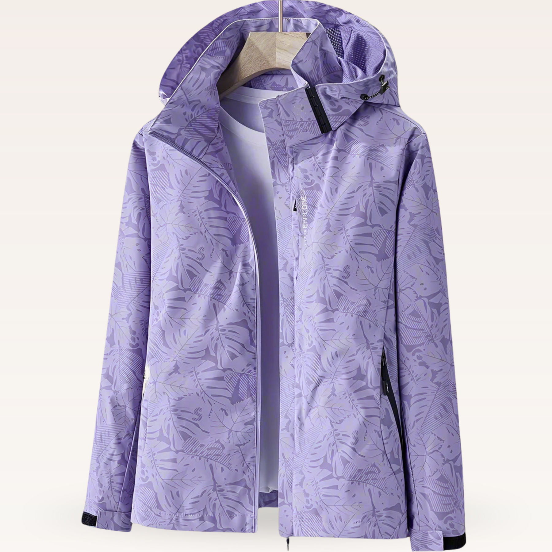 Chaqueta cortavientos con capucha