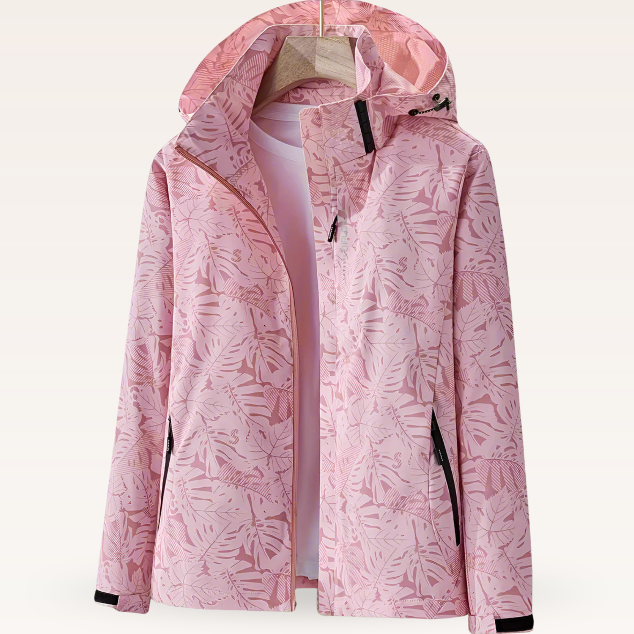 Chaqueta cortavientos con capucha
