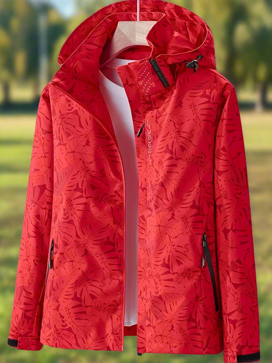 Chaqueta cortavientos con capucha