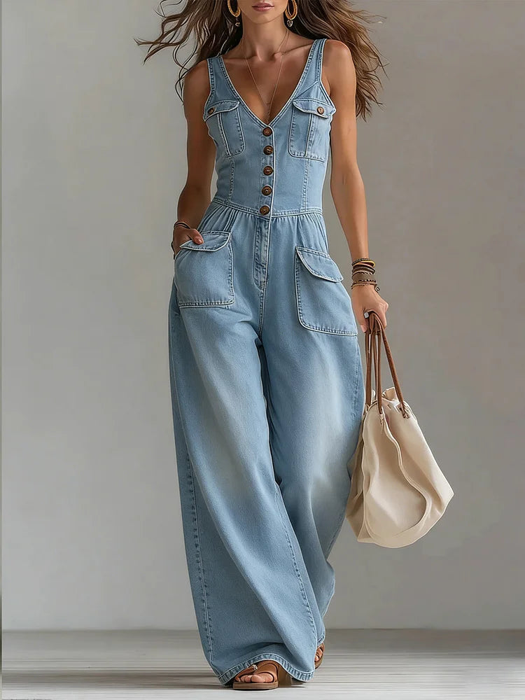 Trinidad™ | Pantalón vaquero holgado de pierna ancha