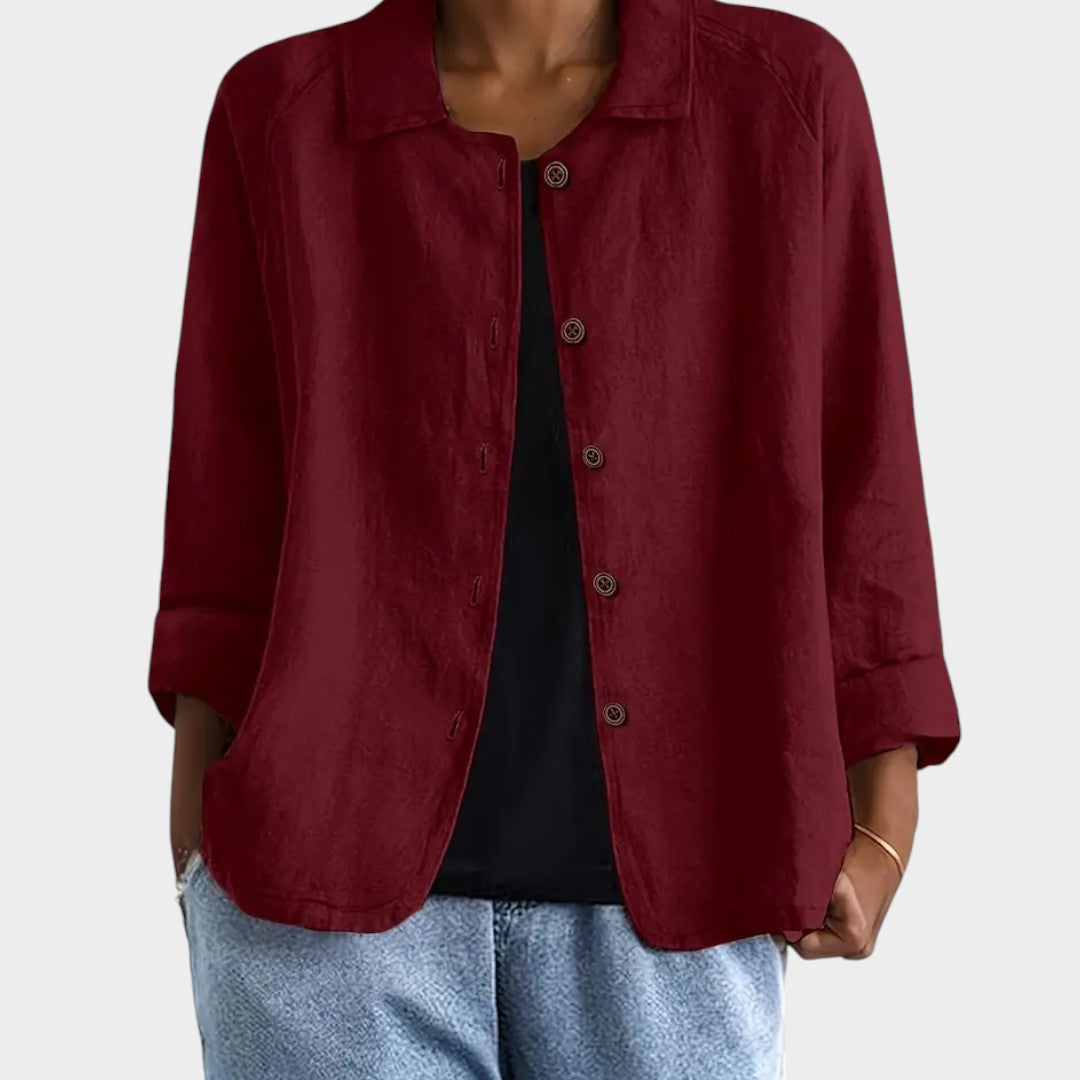 Sofia™ | Chaqueta de Lino Elegante