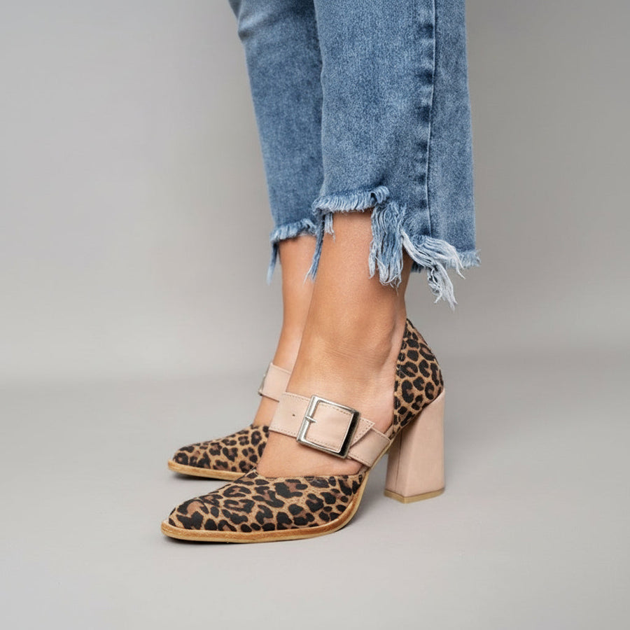 Azucena · Tacón Alto con Diseño de Leopardo - Raúl & Sara Madrid