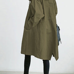 Chaqueta larga con capucha