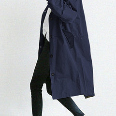 Chaqueta larga con capucha