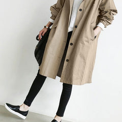 Chaqueta larga con capucha