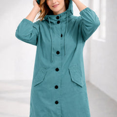 Chaqueta larga con capucha