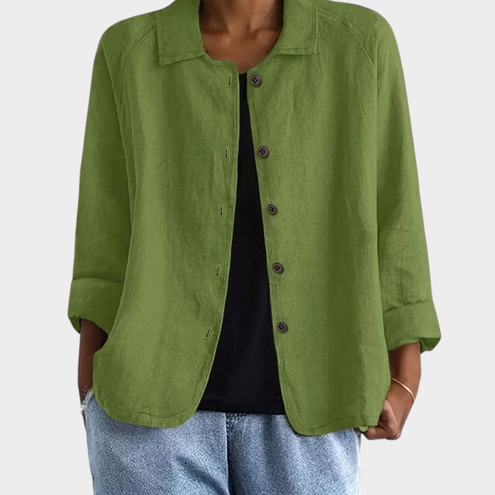 Sofia™ | Chaqueta de Lino Elegante