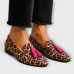 Lana Zapatillas con Estampado y Borlas Decorativas - Raúl & Sara Madrid